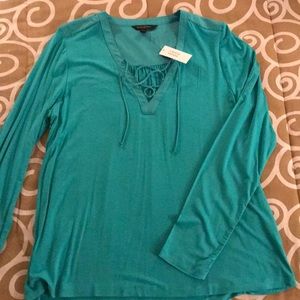 Banana Republic lace up tunic